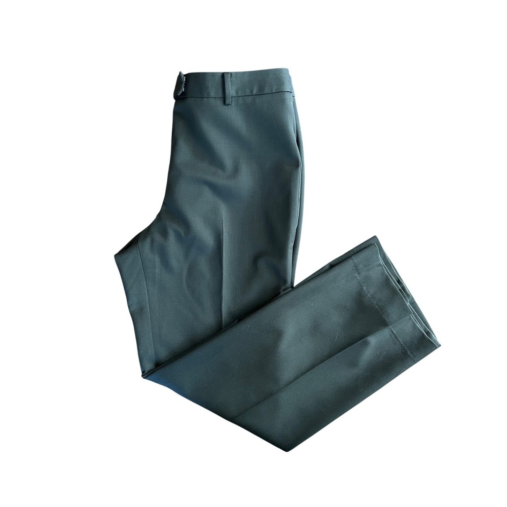 Brooks Brothers 346 Caroline Fit‎ Wool Trousers Dark Green Gray Classic Size 10